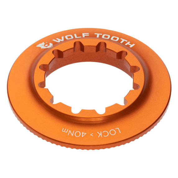 Wolf Tooth Internal Centerlock Rotor Lockring Orange