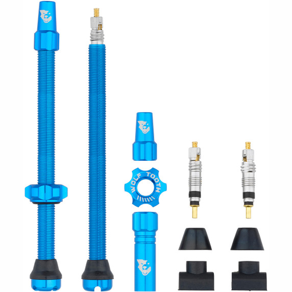 Wolf Tooth Tubeless Valves 80mm Blue