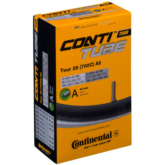 Continental Tour 28 Schrader Valve Tube 700x32-47C