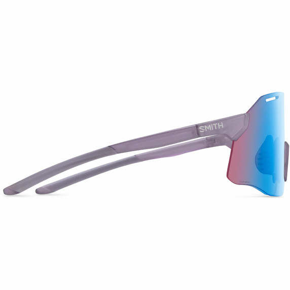 Smith Vert Sunglasses Matte Meteorite Crystal W/ ChromaPop Low Light Rose Blue Mirror Lens