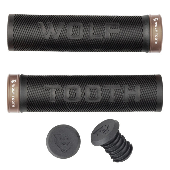 Wolf Tooth Echo Lock-On Grips Black/Espresso