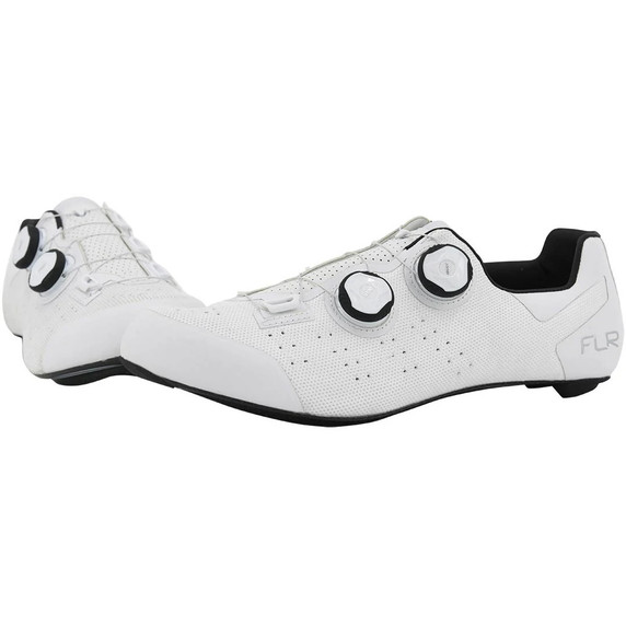 FLR FNT-9 Knit Carbon Road Shoe White