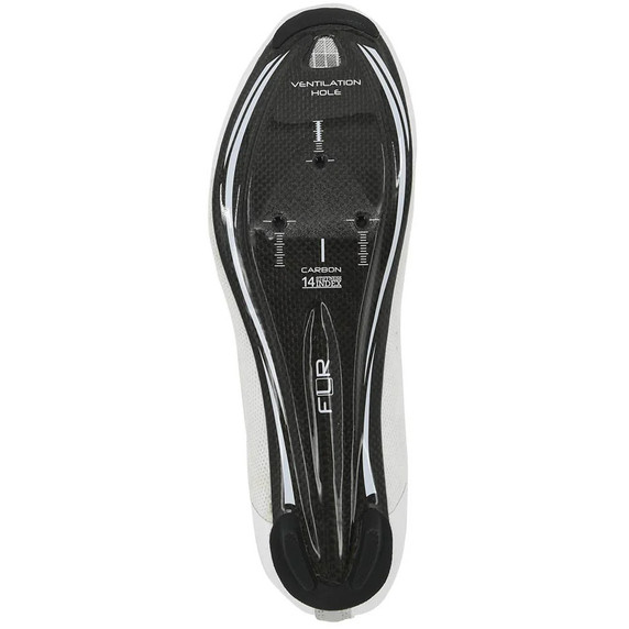 FLR FNT-9 Knit Carbon Road Shoe White