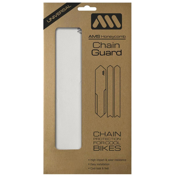All Mountain Style Gravel/Road Chain Guard - Clear/Silver