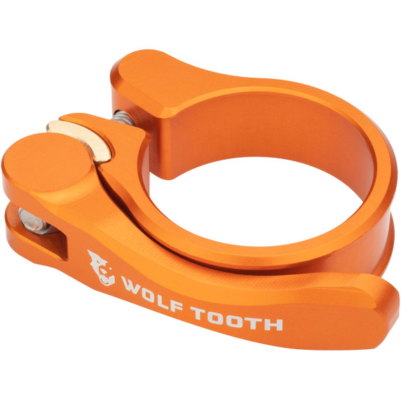 Wolf Tooth QR Seatpost Clamp Orange 34.9 mm