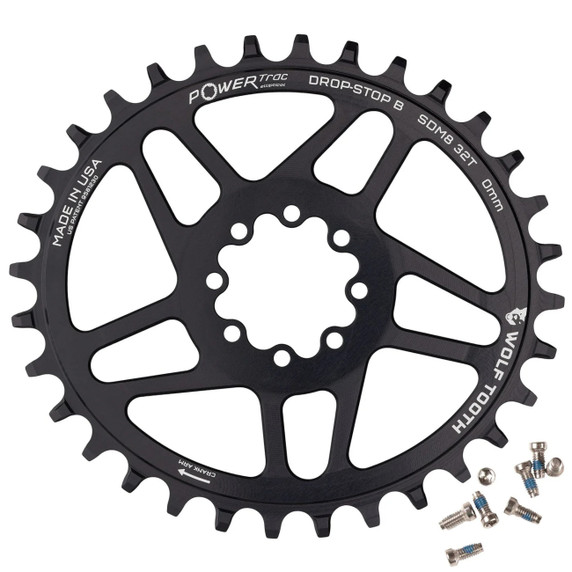 Wolf Tooth SRAM 8-Bolt Direct Mount Elliptical Chainring For MTB Dropstop ST
