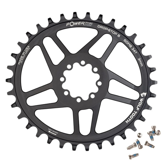 Wolf Tooth SRAM 8-Bolt Direct Mount Elliptical Chainring For MTB Dropstop ST