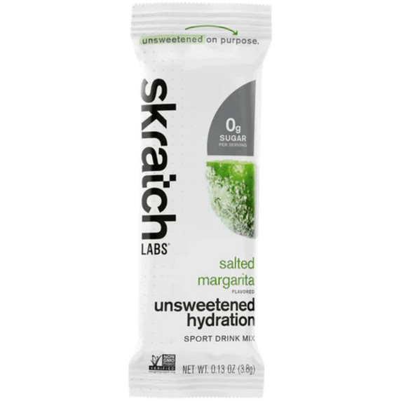 Skratch Labs Unsweetened Hydration Drink Mix Salted Margarita Single Serve