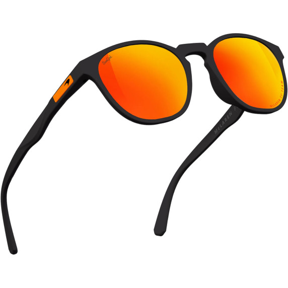 Sungod McLaren F1 Team Miras Sunglasses Matte Black with Fire Lens