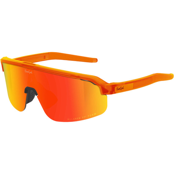 Sungod McLaren F1 Team Papaya FORTY2s Sunglasses Frosted Papaya with Fire Lens