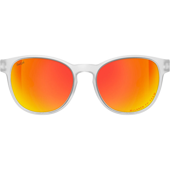 Sungod McLaren F1 Team Sierras Sunglasses Frosted Clear with Fire Lens