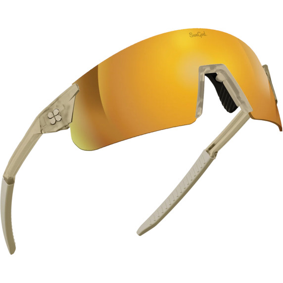 Sungod Ultras Air Sunglasses Desert Sand with Gold Lens