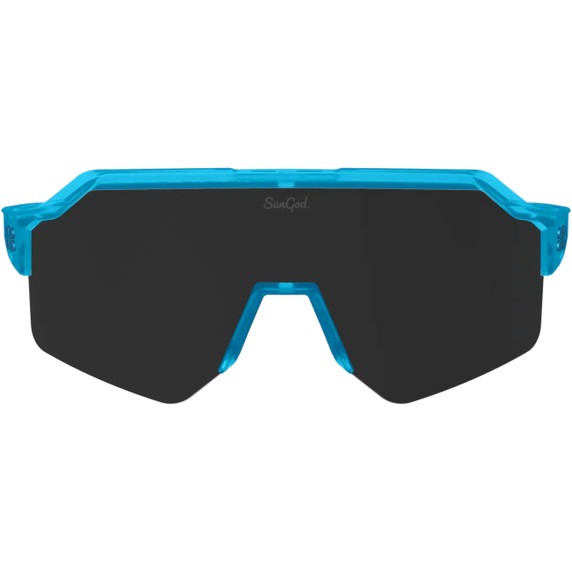 Sungod Vulcans Full-frame Sunglasses Aurora Blue with Smoke Lens