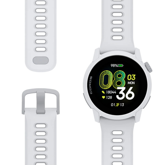 COROS PACE 4 GPS Sports Watch White W/Silicone Band