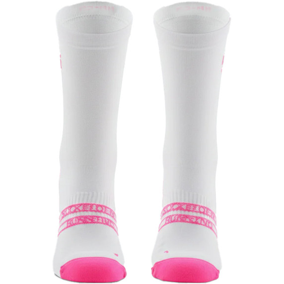 Sockeloen Running Socks White/Neon Pink