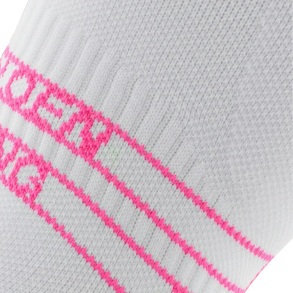 Sockeloen Running Socks White/Neon Pink