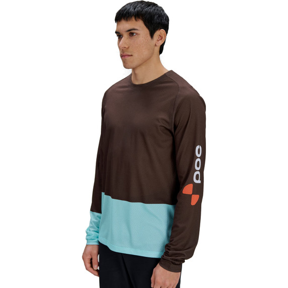 POC Mens Motion Air Long Sleeve Jersey Bronzite Brown/Lazurite Blue