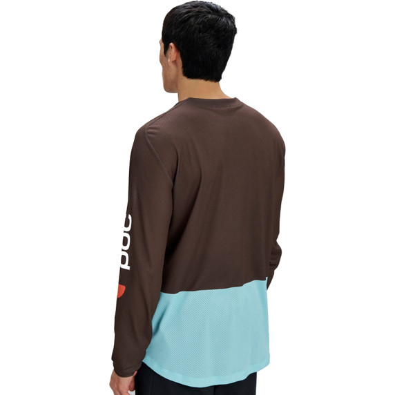 POC Mens Motion Air Long Sleeve Jersey Bronzite Brown/Lazurite Blue