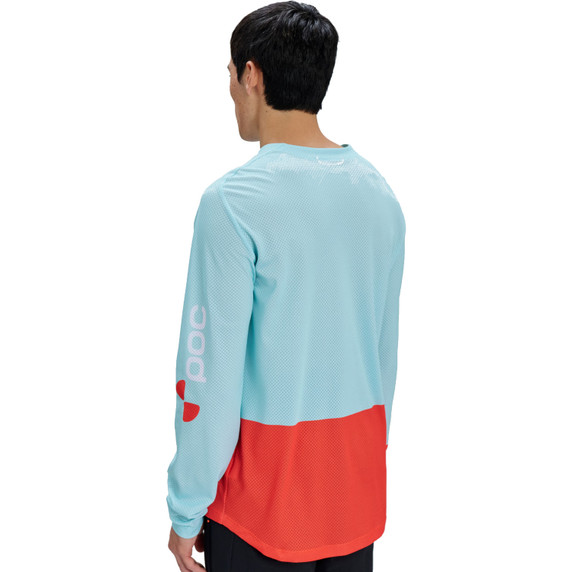 POC Mens Motion Air Long Sleeve Jersey Lazurite Blue/Carnelian Orange