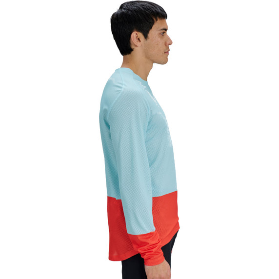 POC Mens Motion Air Long Sleeve Jersey Lazurite Blue/Carnelian Orange