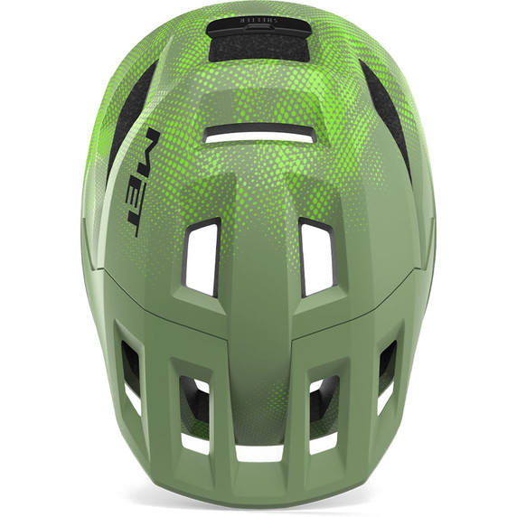 Met Shelter Youth MTB Helmet Green/Lime Unisize