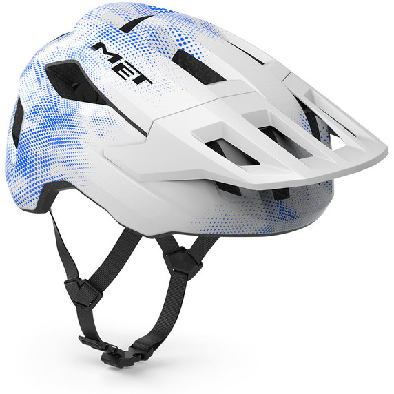 Met Shelter Youth MTB Helmet White/Blue Unisize