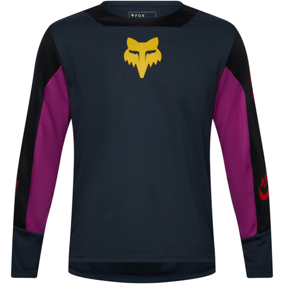 Fox Defend Long Sleeve Youth Jersey Creation Galaxy Blue
