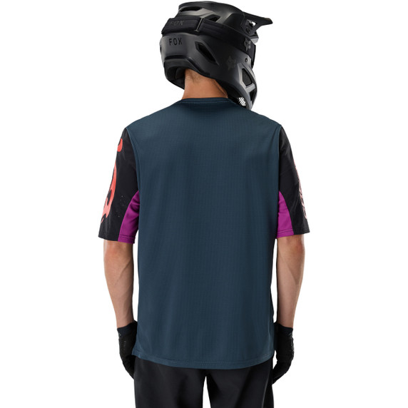Fox Defend Short Sleeve Men's Jersey Creation Galaxy Blue