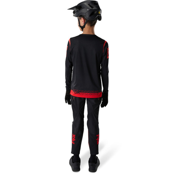 Fox Flexair Long Sleeve Youth Jersey Goldstone SE Black