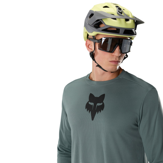 Fox Ranger Long Sleeve Men's Jersey Fox Head Sage