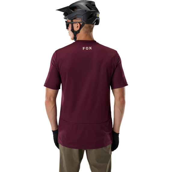 Fox Ranger Short Sleeve Men's Jersey Fox Head Dark Maroon