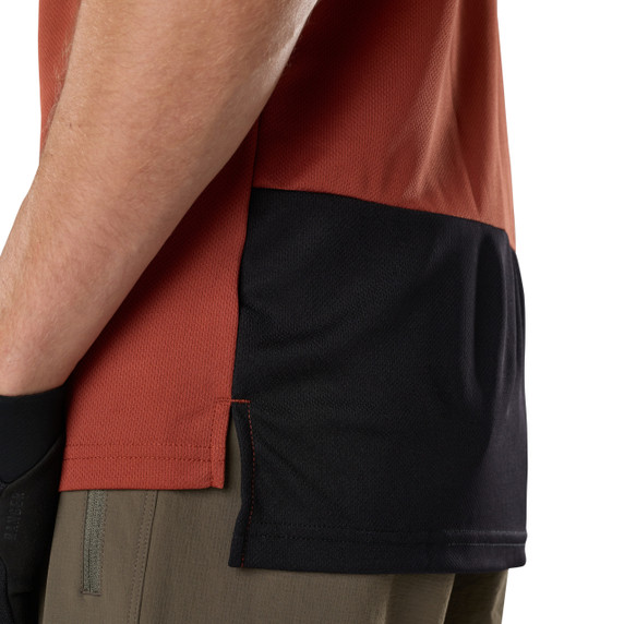 Fox Ranger Short Sleeve Men's Jersey Wordmark Amber Scarlet