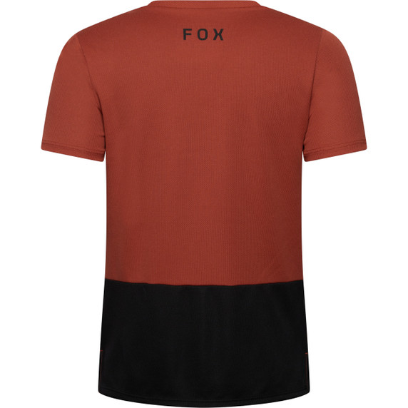 Fox Ranger Short Sleeve Youth Jersey Fox Head Amber Scarlet