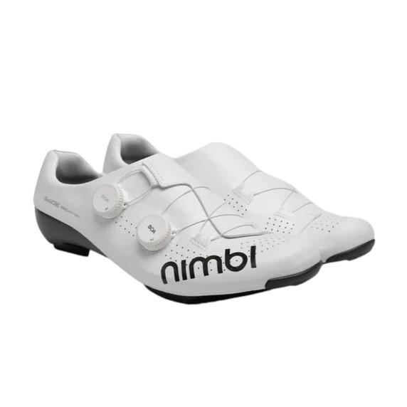 Nimbl Ultimate Glide Pro Edition Speedplay Road Cycling Shoes White/Black