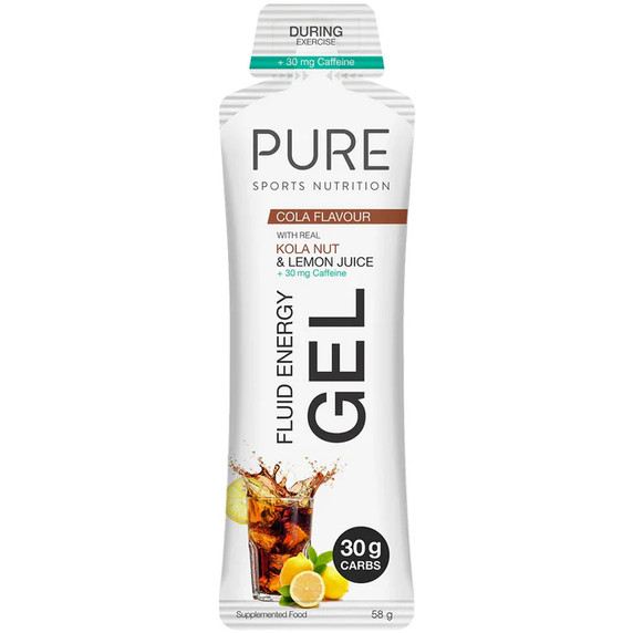 Pure Fluid Energy Gel 58g Cola + Caffeine