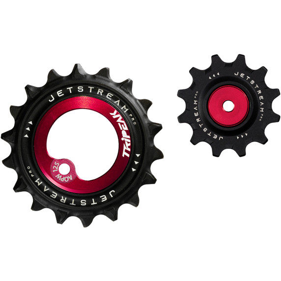 Tripeak Asymmetrical Oversize Pulley Kit For SRAM AXS Road 12s E1 Red/Force Red