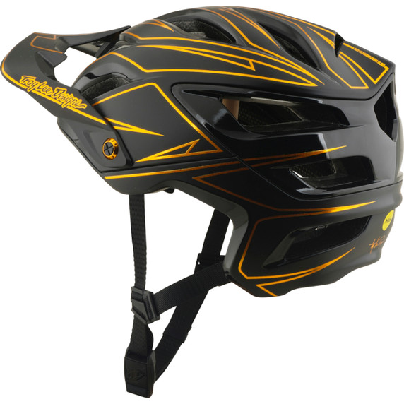 Troy Lee Designs A3 AS Unisex Helmet Pinstripe Black