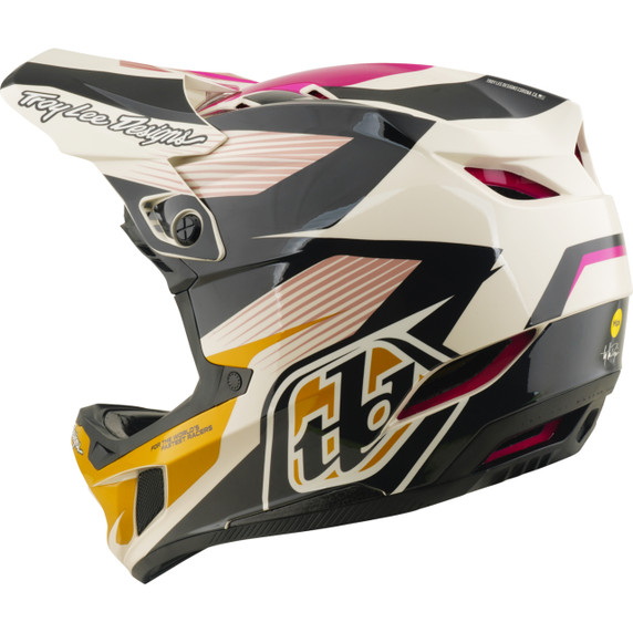 Troy Lee Designs D4 Polyacrylite Unisex Helmet Turbo Acid/Fuchsia