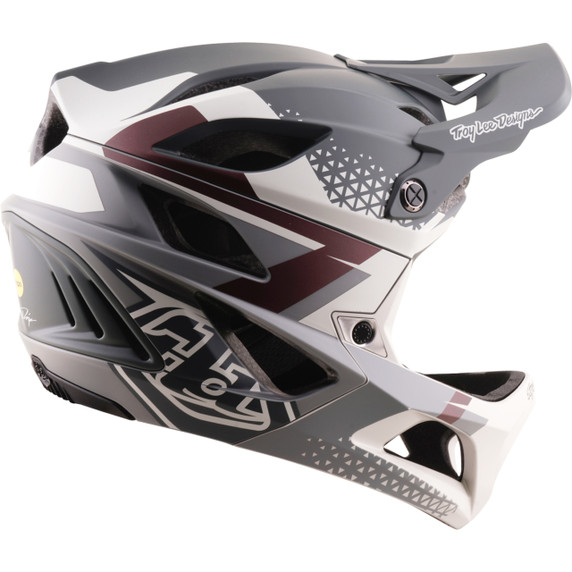Troy Lee Designs Stage 2 AS Unisex Helmet Amper Grey/Pumice