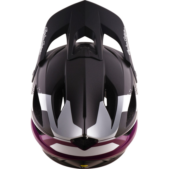 Troy Lee Designs Stage 2 AS Unisex Helmet Amper White/Fuchsia