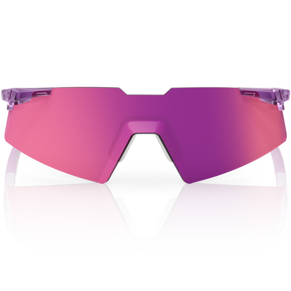 100% A2 Tokyo Run Sunglasses Translucent Mauve Purple Mirror