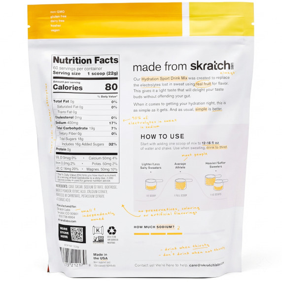 Skratch Labs Sport Hydration Drink Mix Mango 1320g