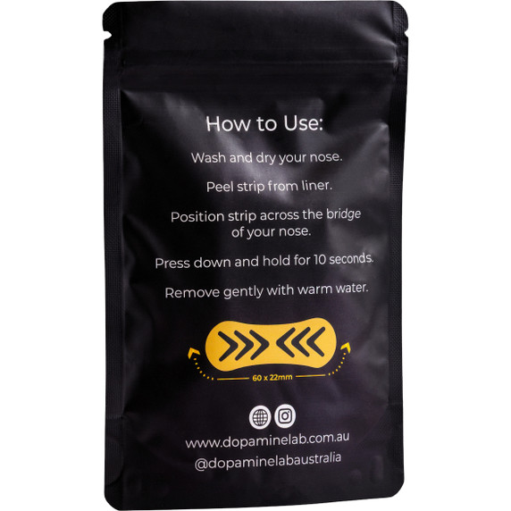 Dopamine Lab VO2X Nasal Strips 30 Pack Yellow