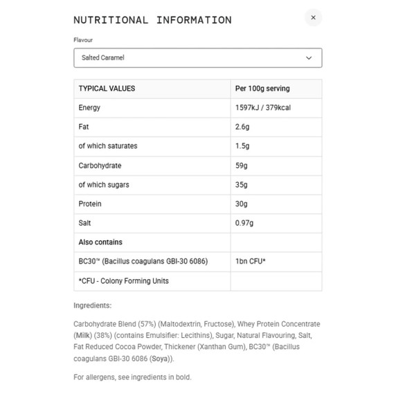 SIS Powder Beta Recovery 500g Salted Caramel