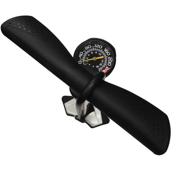 Cycle Design 2-in-1 Tank Floor Pump Silver