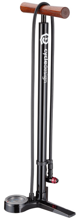 Cycle Design Alloy Floor Pump Black