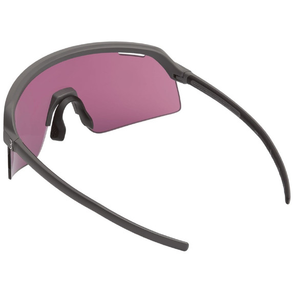 BBB Valor Sunglasses Matt Transparent Dark Grey Frame W/Flux Blue Mlc Lens