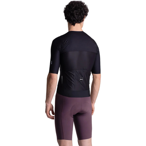 Santini Aero Race CC Short Sleeve Jersey Black