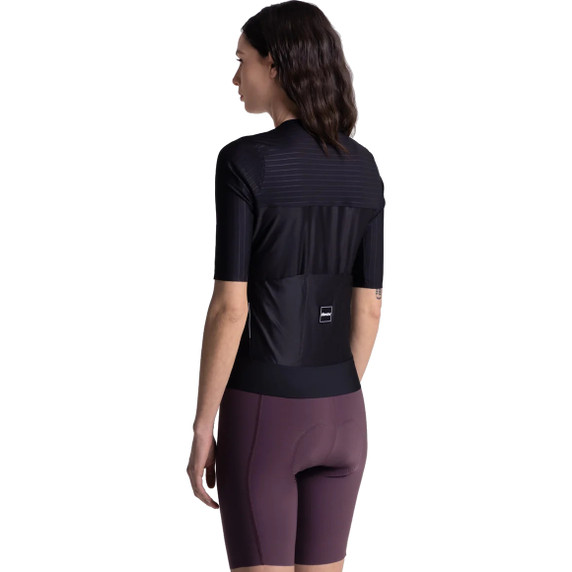 Santini Aero Race CC Short Sleeve Jersey Black