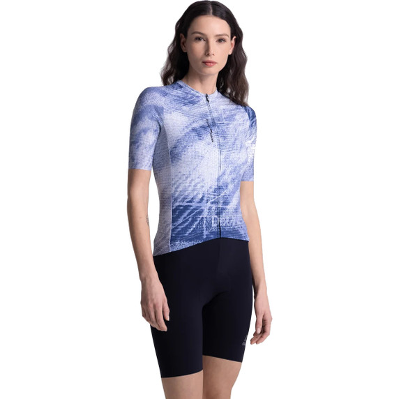 Santini Motion Short Sleeve Jersey Nautical Blue